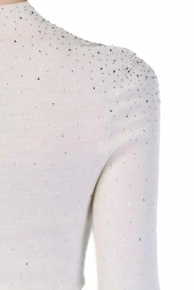 Playful White Polka Dot Top ULA